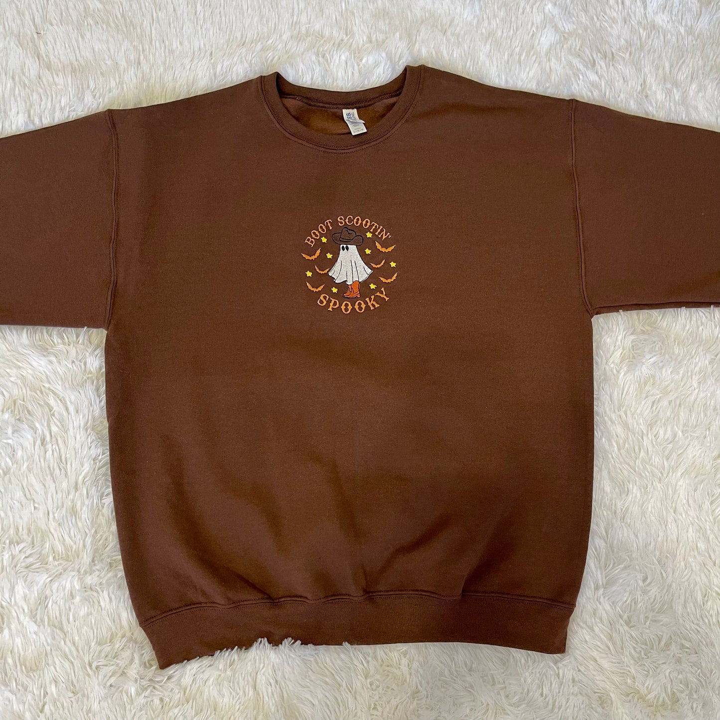 Boot Scootin Spooky Embroidered Crewneck