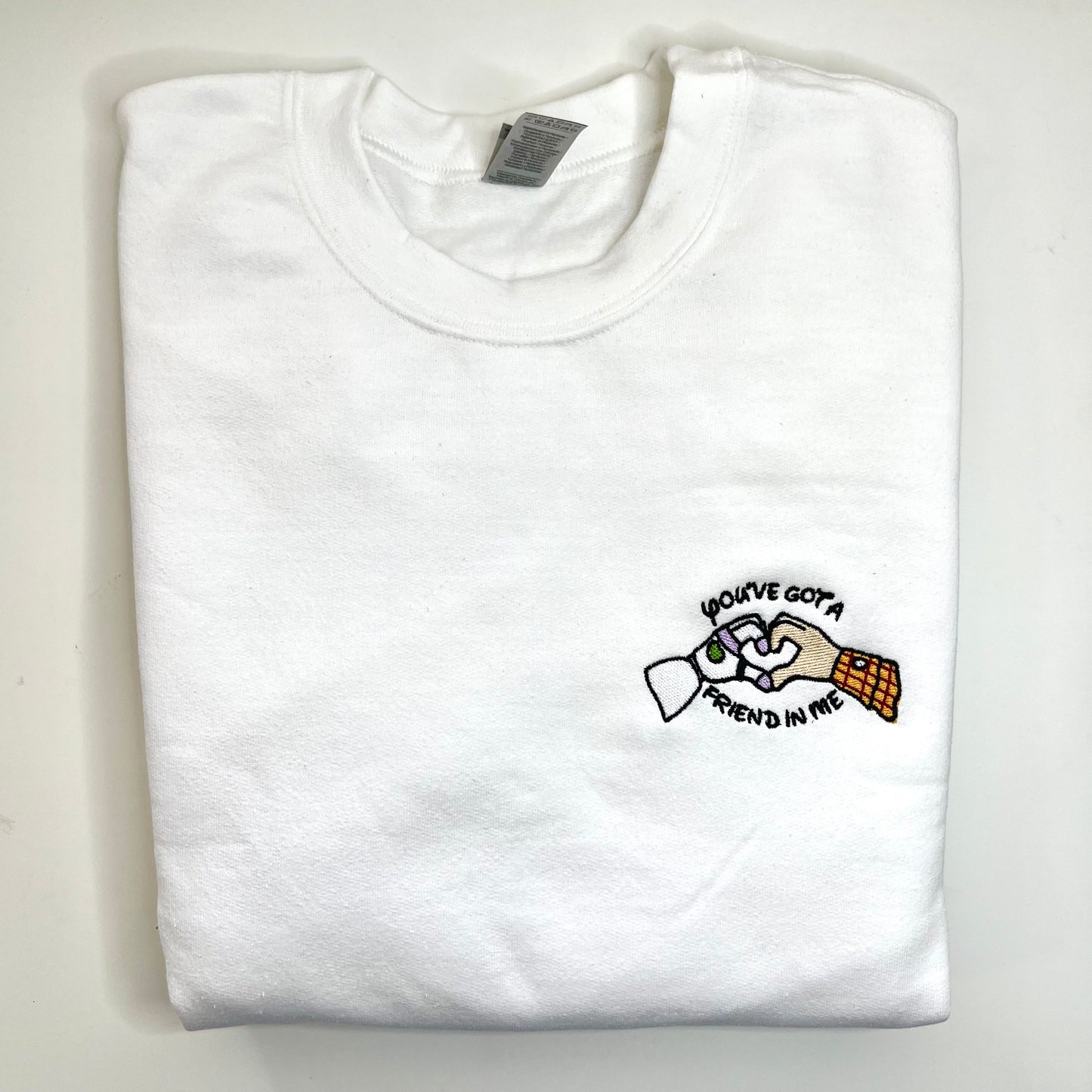 "Youve got a friend in me" Embroidered Crewneck | Buzz and Woody