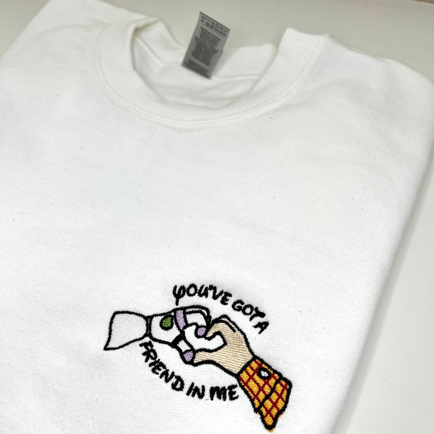 "Youve got a friend in me" Embroidered Crewneck | Buzz and Woody