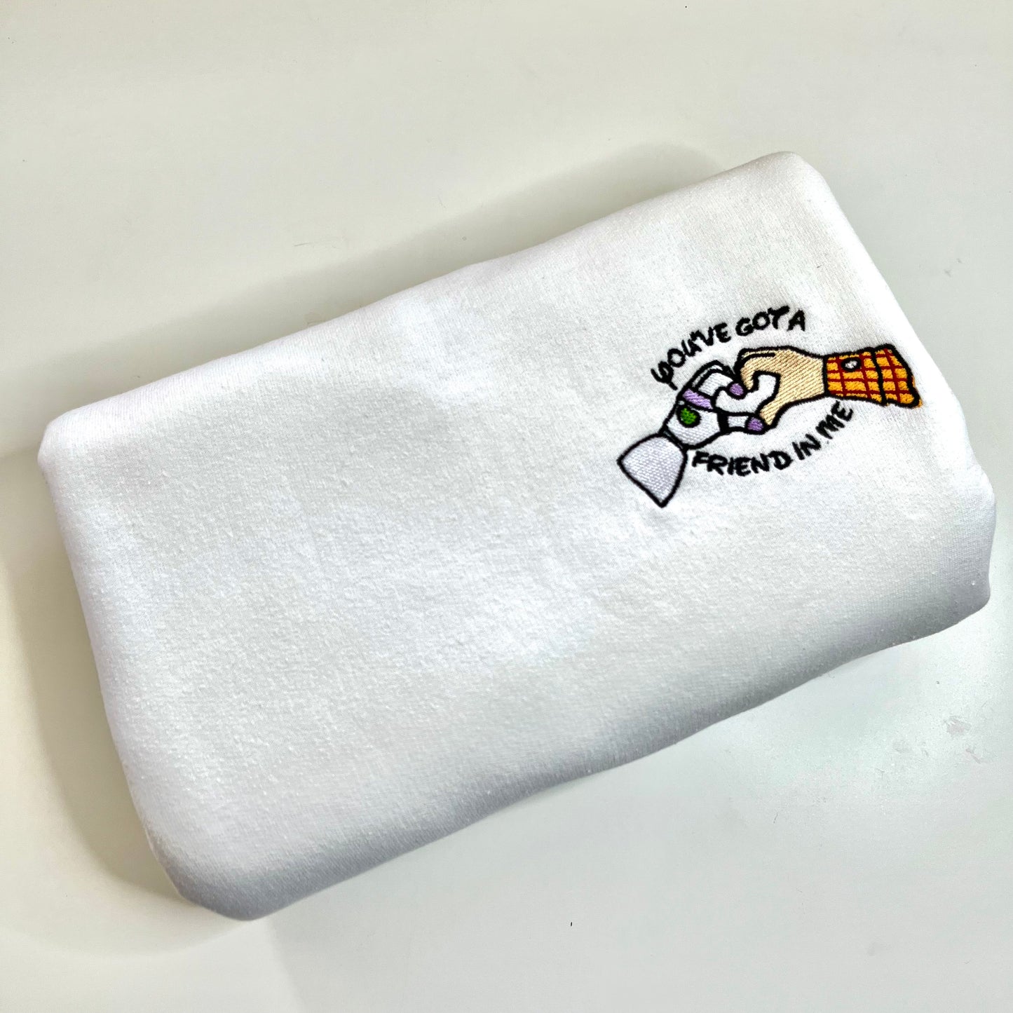 "Youve got a friend in me" Embroidered Crewneck | Buzz and Woody