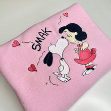 Load image into Gallery viewer, Snoopy and Lucy Embroidered Crewneck
