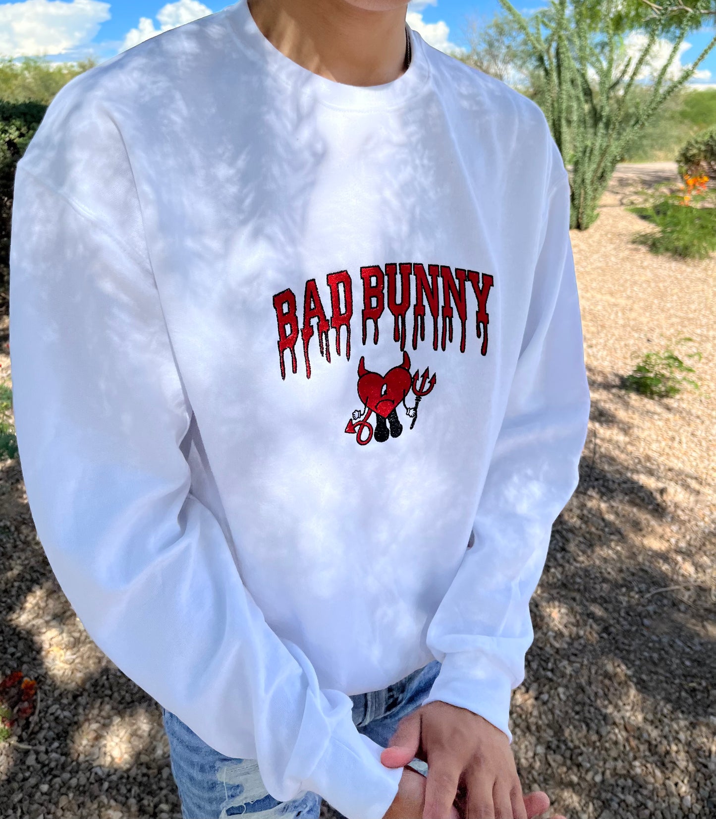 Devil Costume Un Verano Sin Ti Bad Bunny X Halloween Crewneck