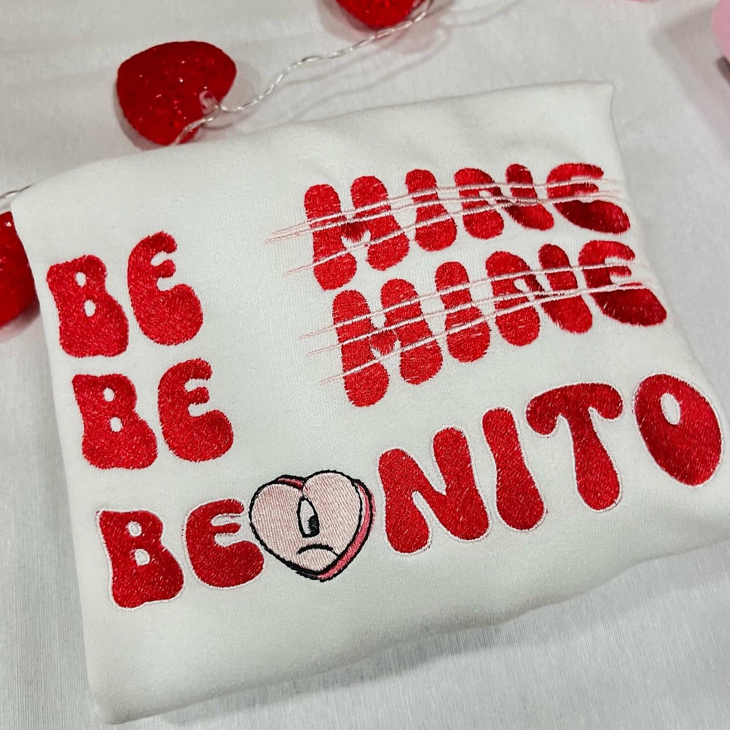 Be Mine Benito Embroidered Crewneck