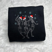 Load image into Gallery viewer, Holiday Skeleton Embroidered Crewneck
