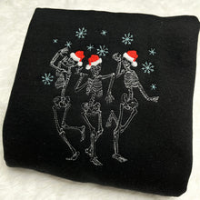 Load image into Gallery viewer, Holiday Skeleton Embroidered Crewneck
