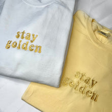 Load image into Gallery viewer, Stay Golden Embroidered Tee
