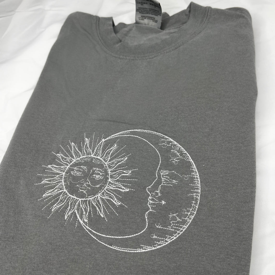 Sun and Moon Embroidered tee