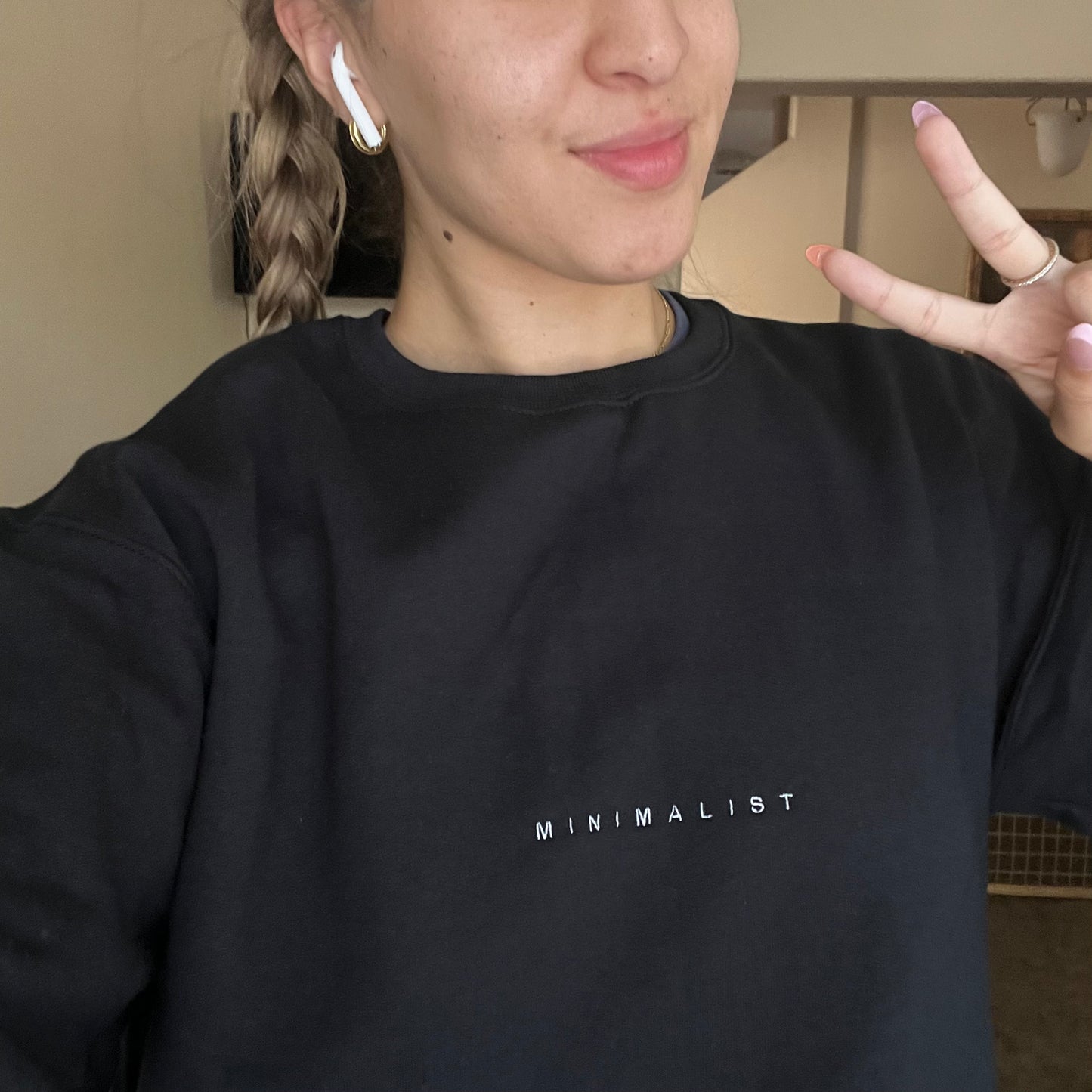 Minimalist Embroidered Crewneck