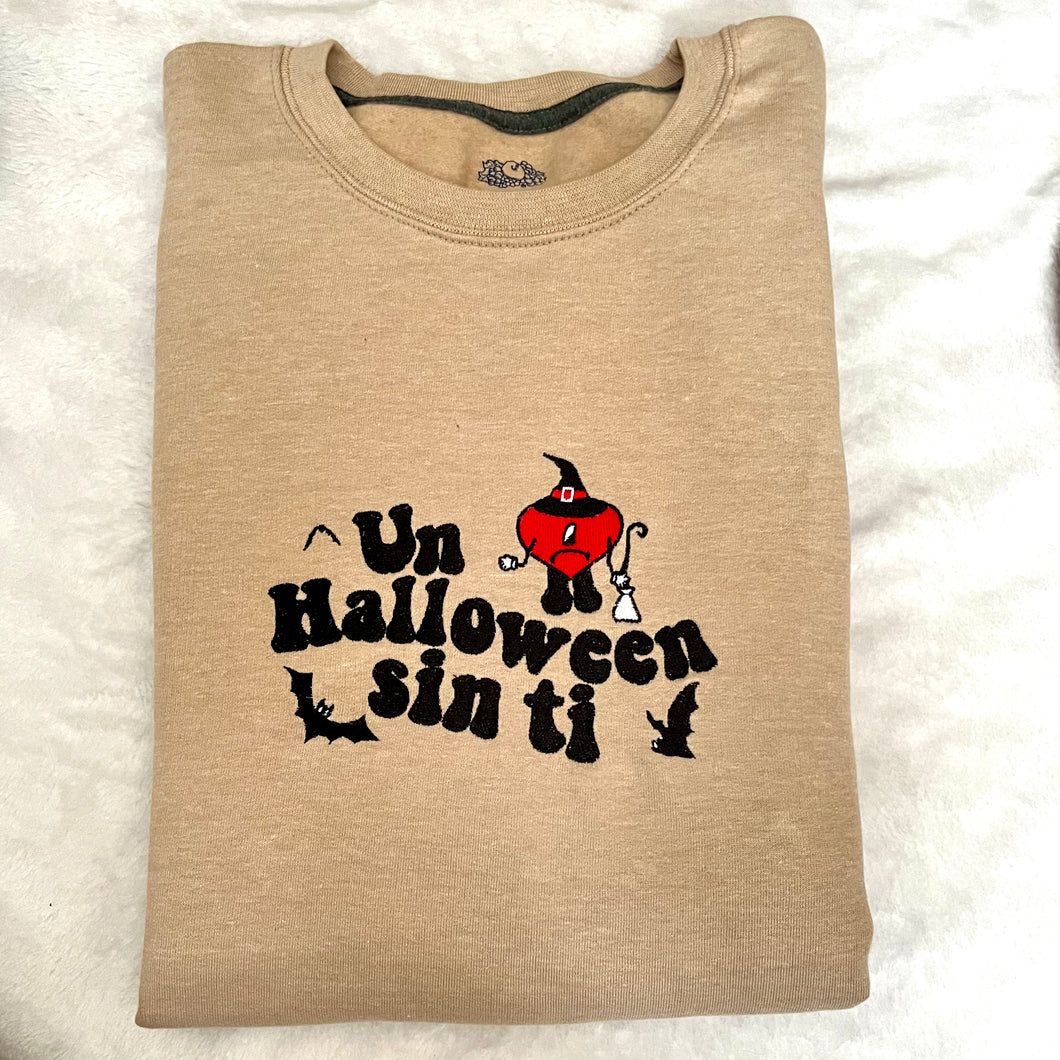 Bad Bunny Halloween Embroidered Crewneck  - Story sale