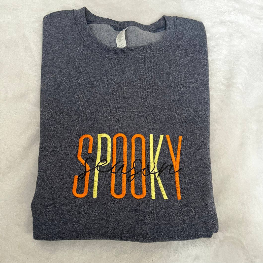 Spooky Season Embroidered Crewneck  - Story sale