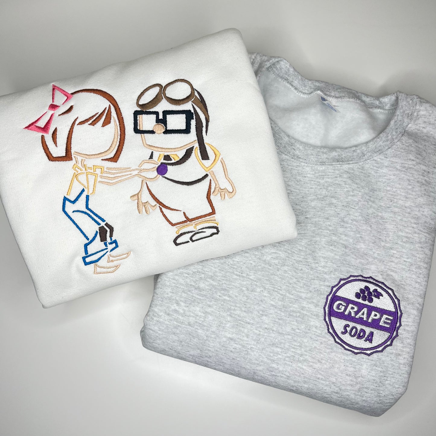 Grape Pin (UP) Embroidered Crewneck