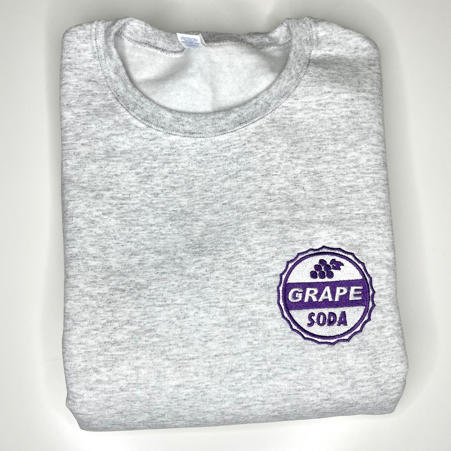 Grape Pin (UP) Embroidered Crewneck