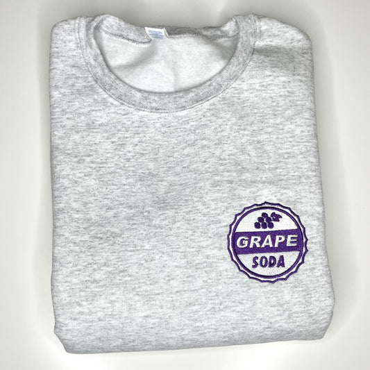 Grape Pin (UP) Embroidered Crewneck