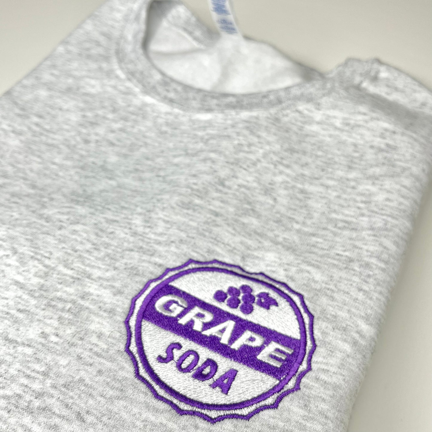 Grape Pin (UP) Embroidered Crewneck
