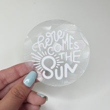 Load image into Gallery viewer, &quot;Here comes the Sun&quot; Sun catcher Sticker (Rainbow maker)
